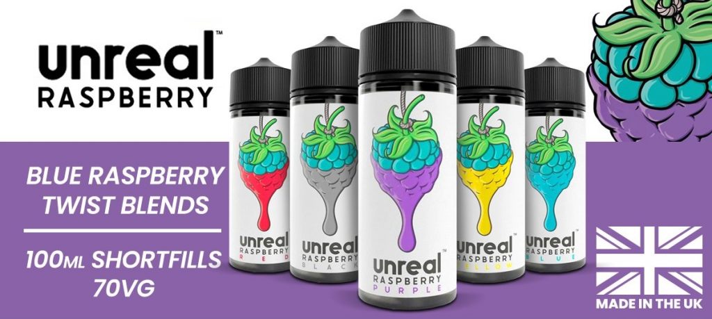 Unreal Raspberry E-liquid 100ml Shortfill Promo Unreal Raspberry E-liquid 100ml Shortfill Promo