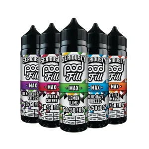 Seriously Pod Fill MAX 50/50 Shortfill E-Liquid 50ml by Doozy